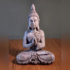 Budda Statue Garden Home Decoration Peace Serenity Zen NWOT 13 Inches Tall